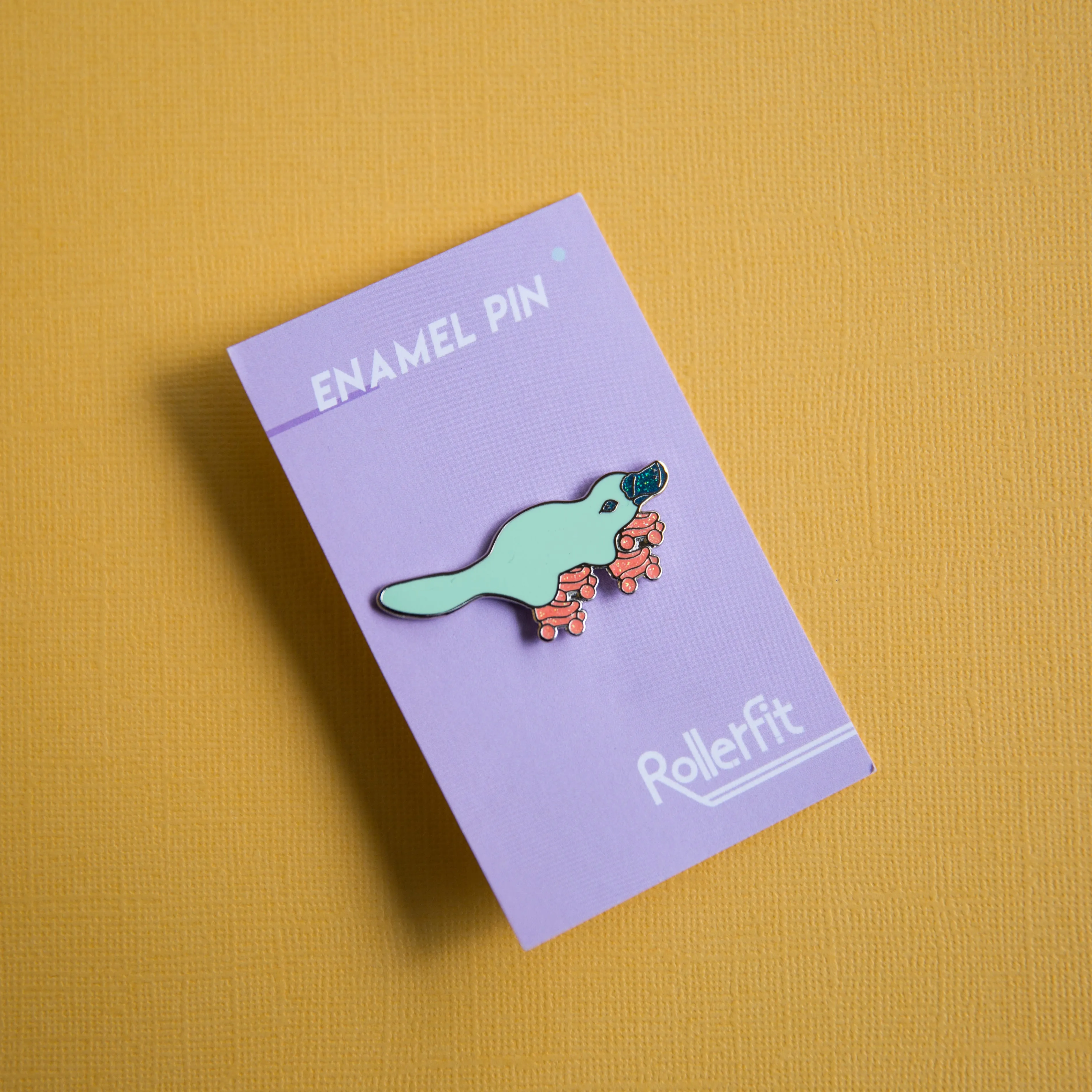RollerFit - Enamel Pin - Skating Platypus