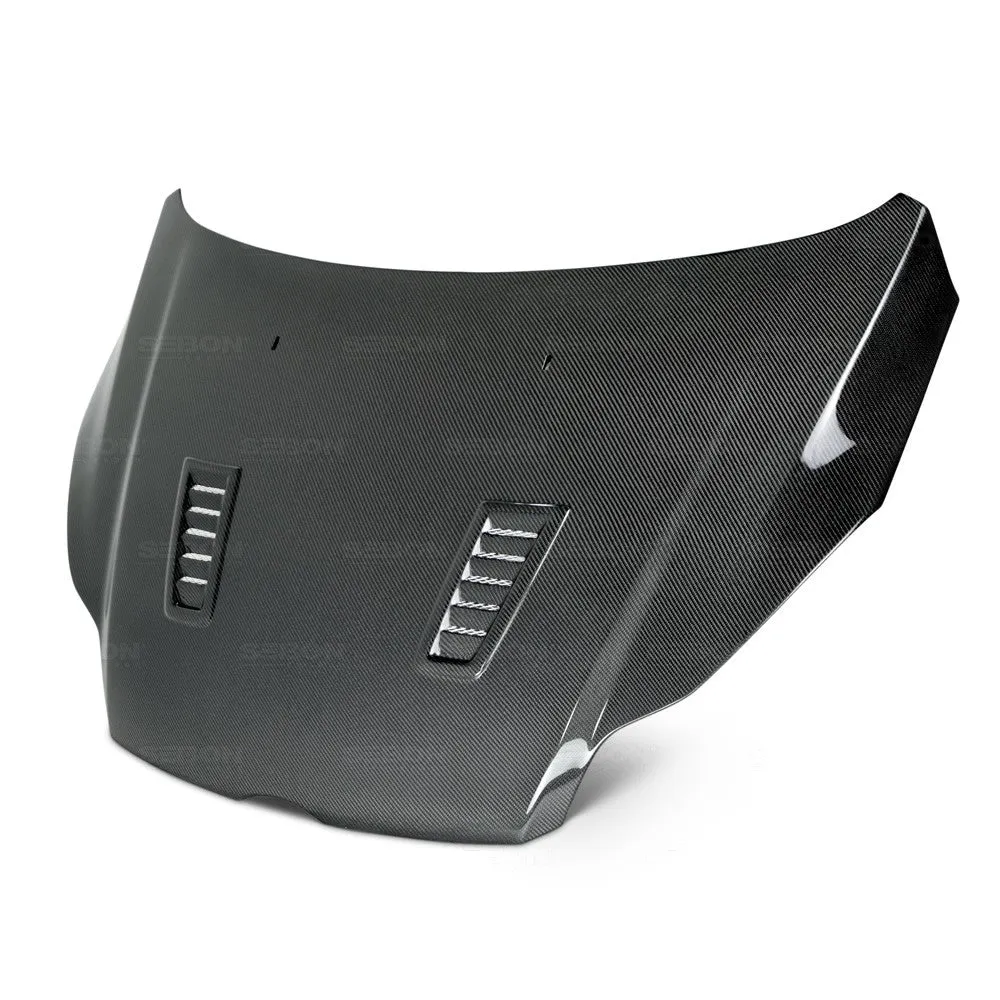 SEIBON Carbon Fiber Hood Ford Focus (2012-2014) OEM or RS Style w/ Vents