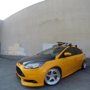SEIBON Carbon Fiber Hood Ford Focus (2012-2014) OEM or RS Style w/ Vents