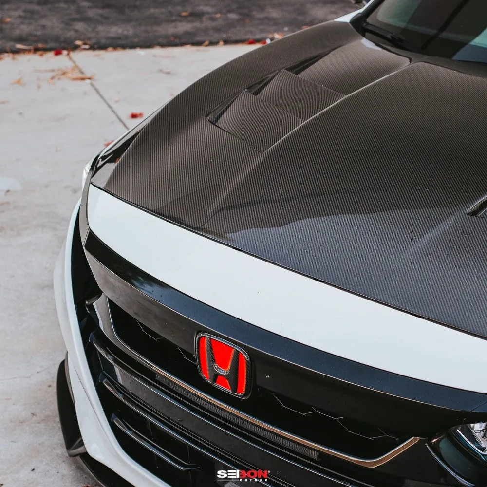 SEIBON Carbon Fiber Hood Honda Accord (2018-2022) OEM Style or TS Vented