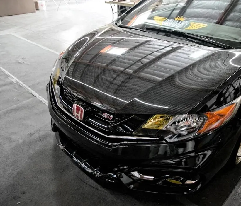 SEIBON Carbon Fiber Hood Honda Civic Coupe (2014-2015) OEM/TS/VSII Vented Style