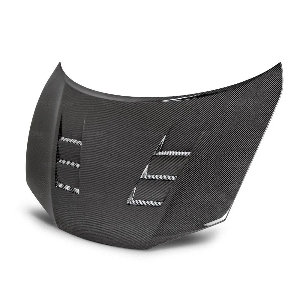 SEIBON Carbon Fiber Hood Honda Civic Coupe (2014-2015) OEM/TS/VSII Vented Style