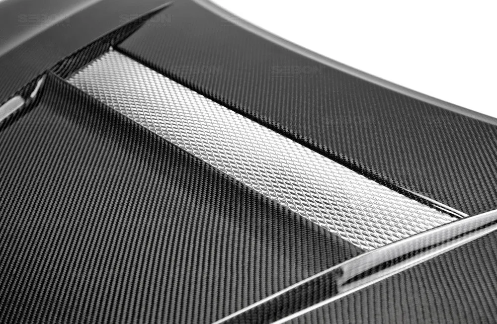 SEIBON Carbon Fiber Hood Honda Civic Coupe (2014-2015) OEM/TS/VSII Vented Style