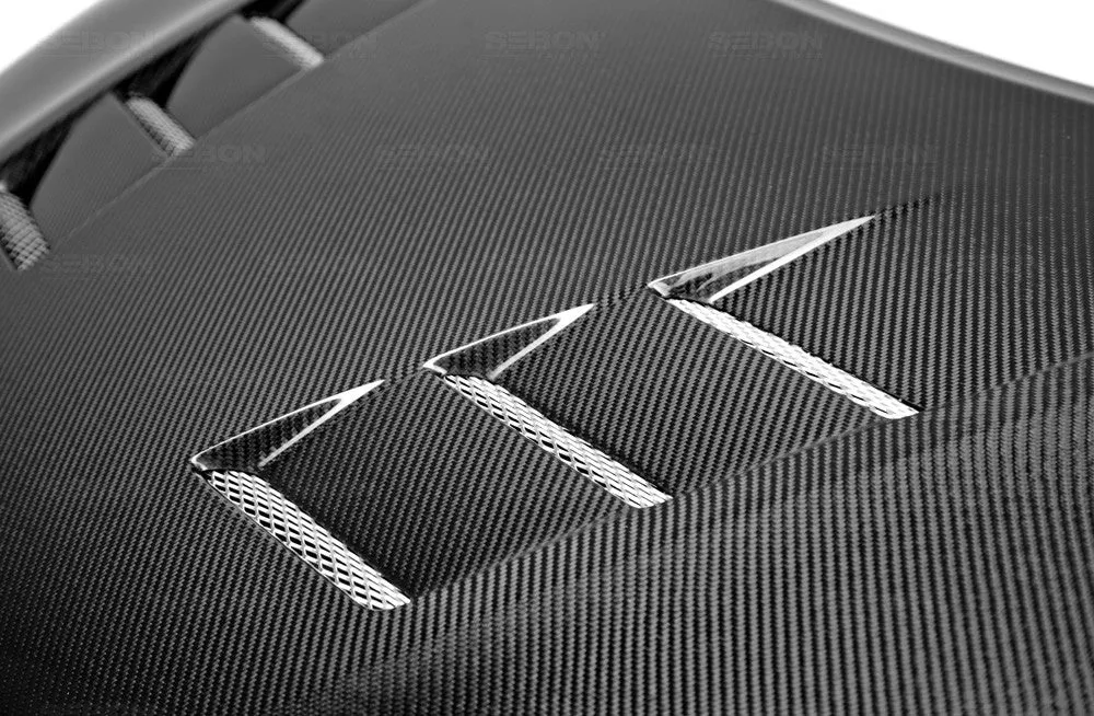 SEIBON Carbon Fiber Hood Honda Civic Coupe (2014-2015) OEM/TS/VSII Vented Style