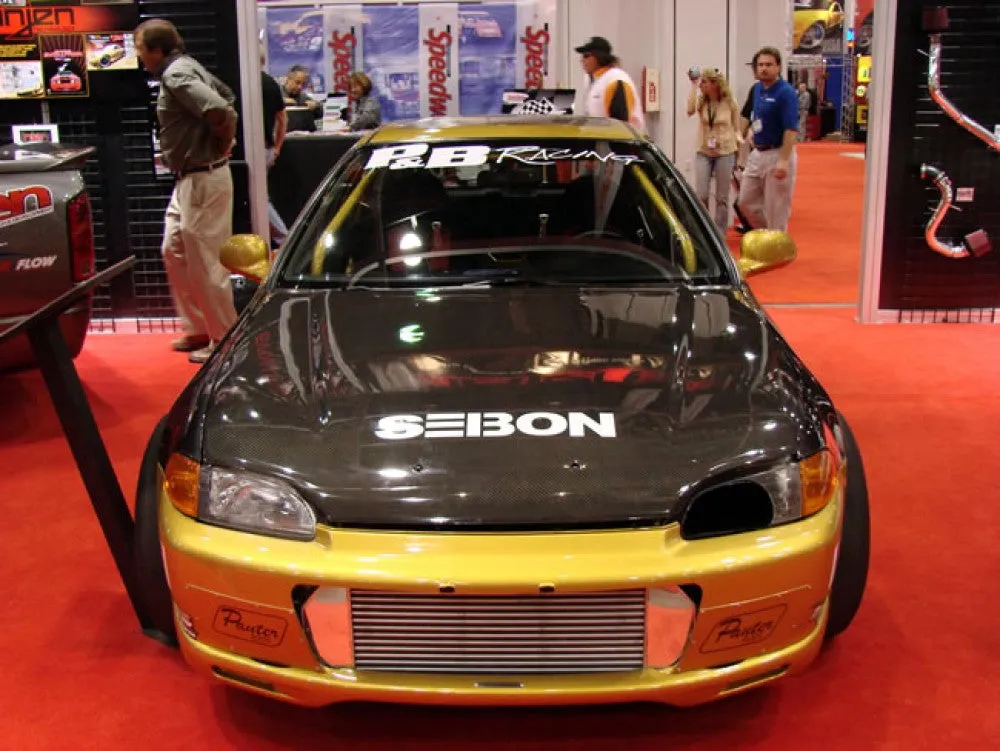 SEIBON Carbon Fiber Hood Honda Civic EG Coupe (1992-1995) OEM or TS Style