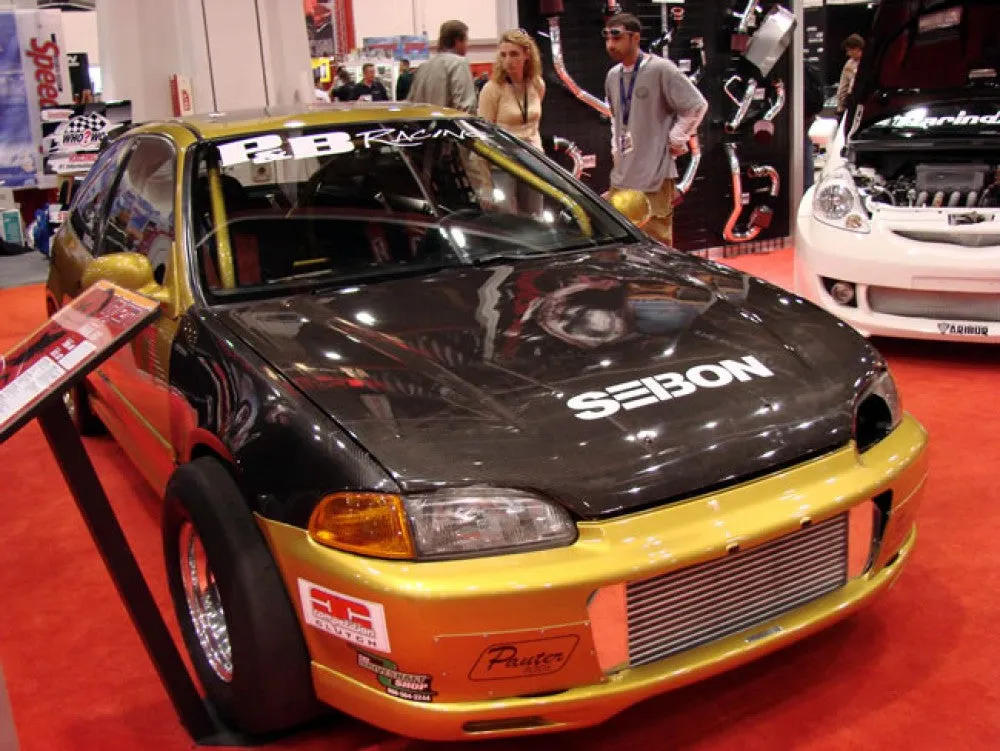 SEIBON Carbon Fiber Hood Honda Civic EG Coupe (1992-1995) OEM or TS Style