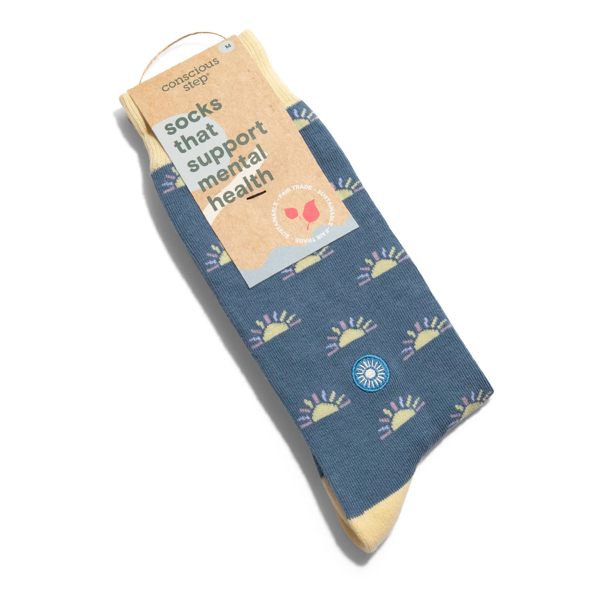 Socks that Support Mental Health (Rising Suns) - Small
