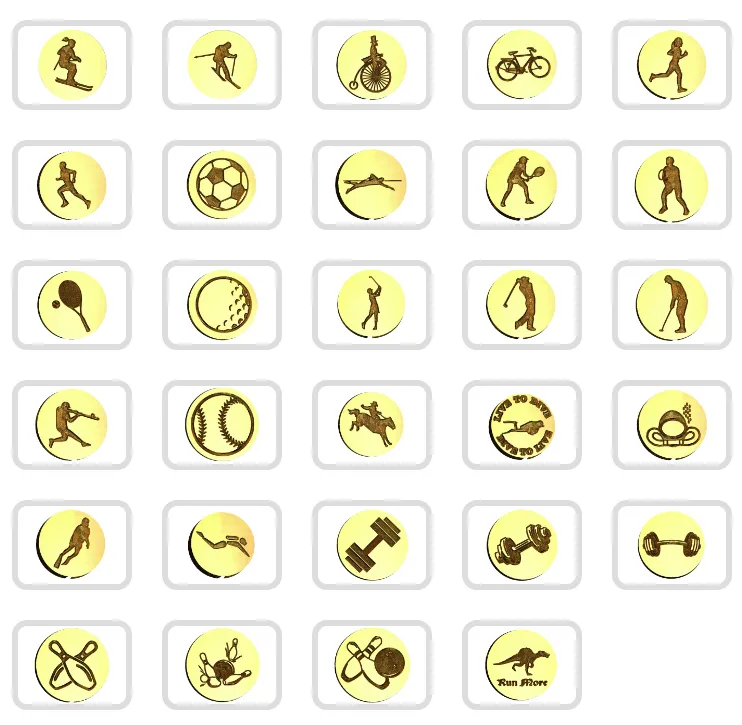 Sports & Activities Design Wax Seal Stamps
