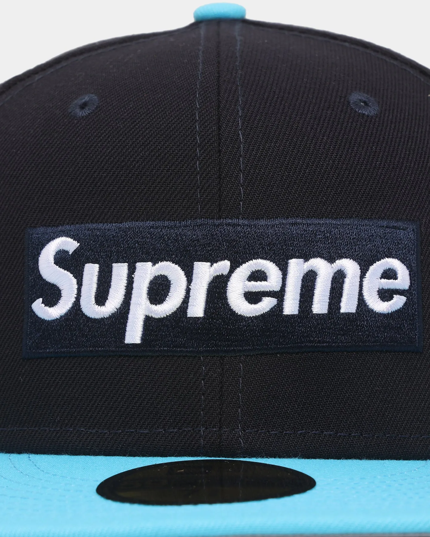 Supreme X New Era Spring Training 2-Tone Box Logo Fitted Blue