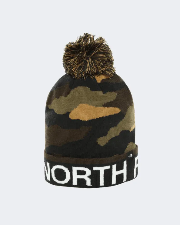 The North Face Ski Tuke Unisex Skiing Beanie Green Camo Nf00Cth9-Fq9-1