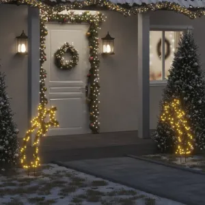 vidaXL Christmas Light Decoration with Spikes Meteor 115 LEDs 89 cm