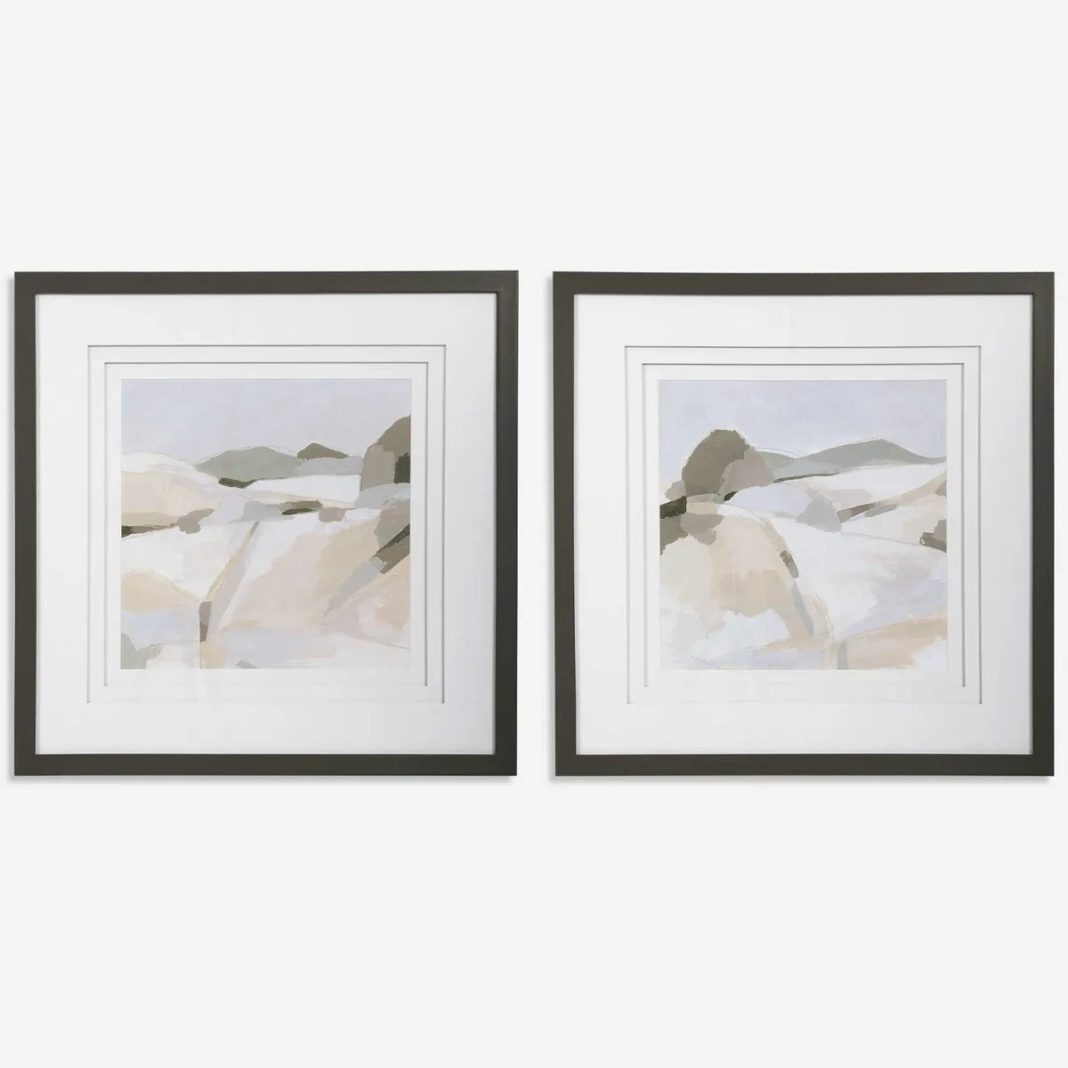 Western Landscape Modern Prints, Set of 2
