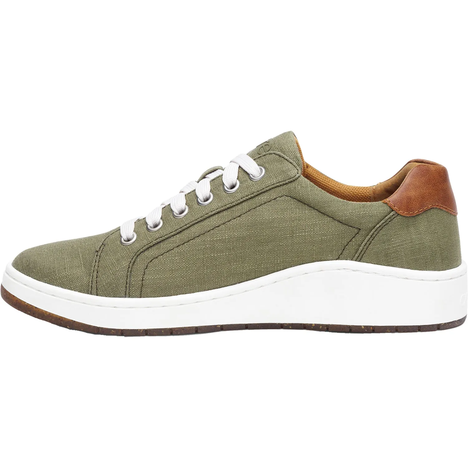 Women's Aetrex Renee Olive Canvas