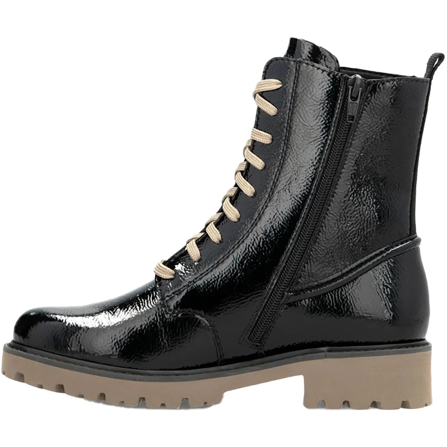 Women's Remonte D8663-00 Black Crashlack Patent Leather