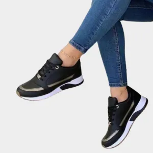 Women's Sneakers  Lace-Up Casual Shoes  Breathable  Flat Running & Walking Footwear  Lightweight  Multiple Colours