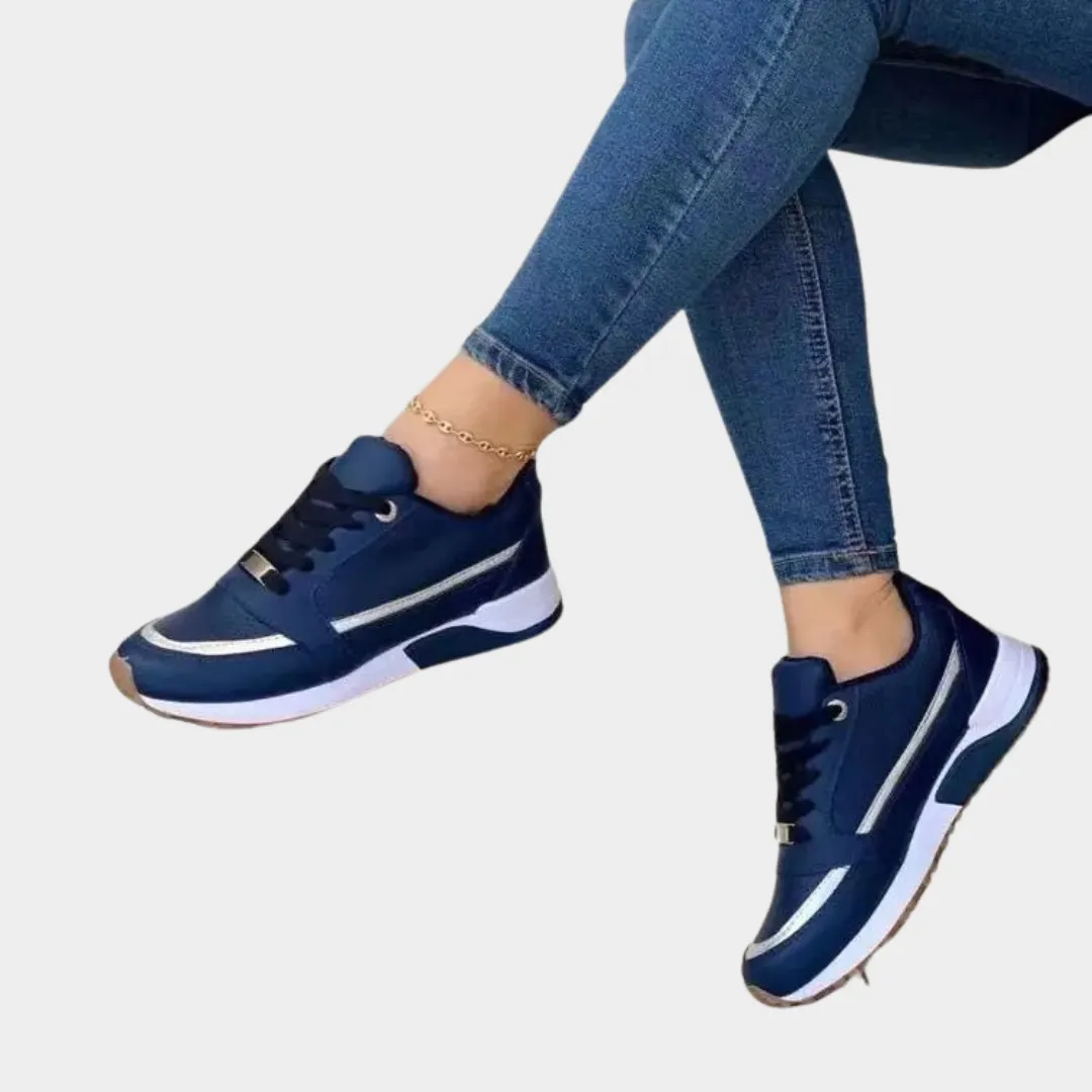 Women's Sneakers  Lace-Up Casual Shoes  Breathable  Flat Running & Walking Footwear  Lightweight  Multiple Colours