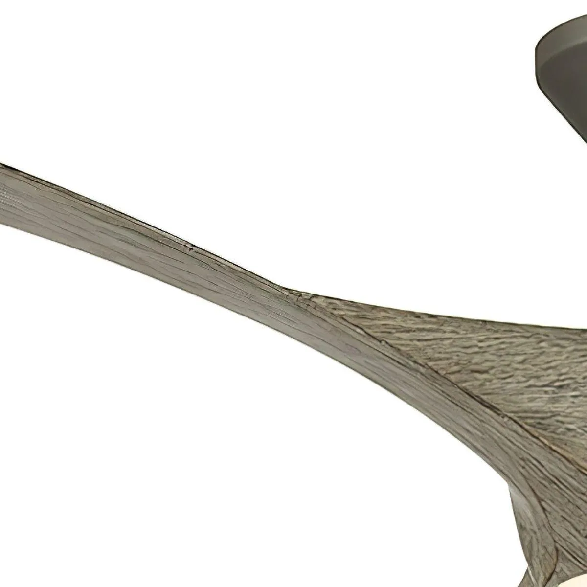 Zephyr 52 Inch Wet Rated 2700K LED Smart Ceiling Fan, Graphite with Weathered Wood Blades